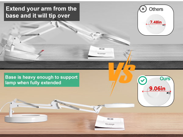 magnifying desk lamp