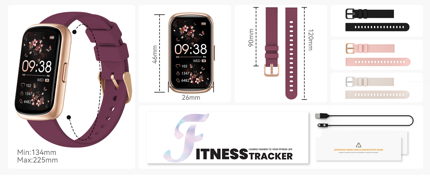 The package of fitness tracker watch