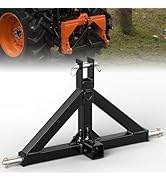 3 Point 2" Trailer Hitch Receiver Compatible with Quick Hitch for Category 1 Tractors, Heavy Duty...