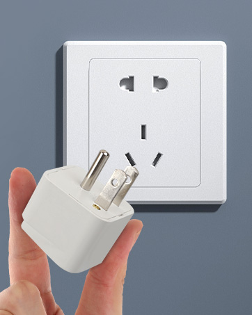 4 Pack Universal Adapter, Europe to US Plug Travel Adapters (White)