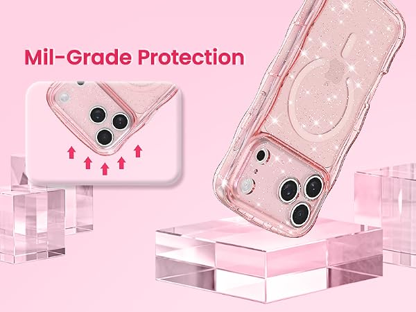 crystal Clear case transparent case magnetic case glitter case Glossy case cute case aesthetic case