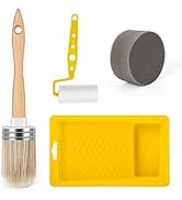 Tool Trio, Paint Brush, Roller, Sponge, All The Tools You Need to Apply Finish All in One Paint
