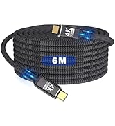 KMMXXCPM Long Usbc to Usbc 20FT Cable Compatible With Thunderbolt 3,Usb C 3.1 Gen 1 Cable 10Gbps ...