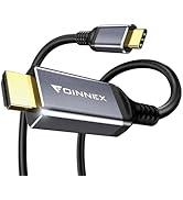 FOINNEX Type-C to HDMI Cable 10FT, USB 3.1 to HDMI Cord, 4K 60Hz USB C to HDMI 2.0 Support HDR, H...