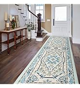 ROTTOGOON Hallway Runner Rug 2'x6' Washable Vintage Distressed Area Rug Laundry Rug with Rubber B...