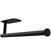 ASTOFLI Paper Towel Holder Under Cabinet, Self Adhesive and Drilling Paper Towel Holder Wall Moun...