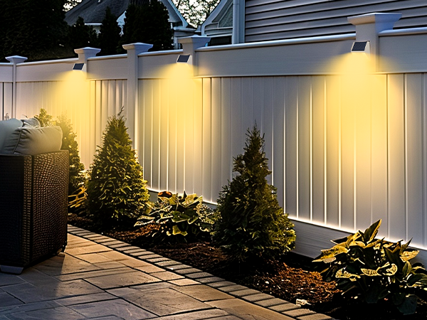 solar fence lights