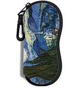 Hion Sunglasses Case Ultra Light Neoprene Zipper Eyeglass Soft Case with Belt Clip