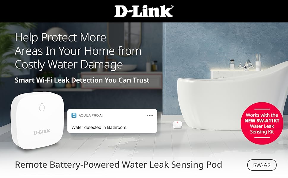 D-Link Add-on Remote Water Sensing Pod Leak Detector