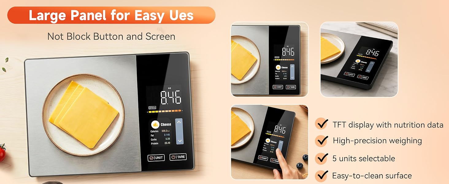 Large Panel for Easy Use
