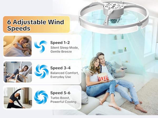 flush mount ceiling fan