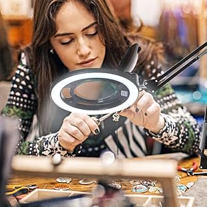 magnifier with light