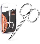 LePinko Professional Cuticle Scissors, Fully Forged, Sharper and More Wear-resistant, Short Blades
