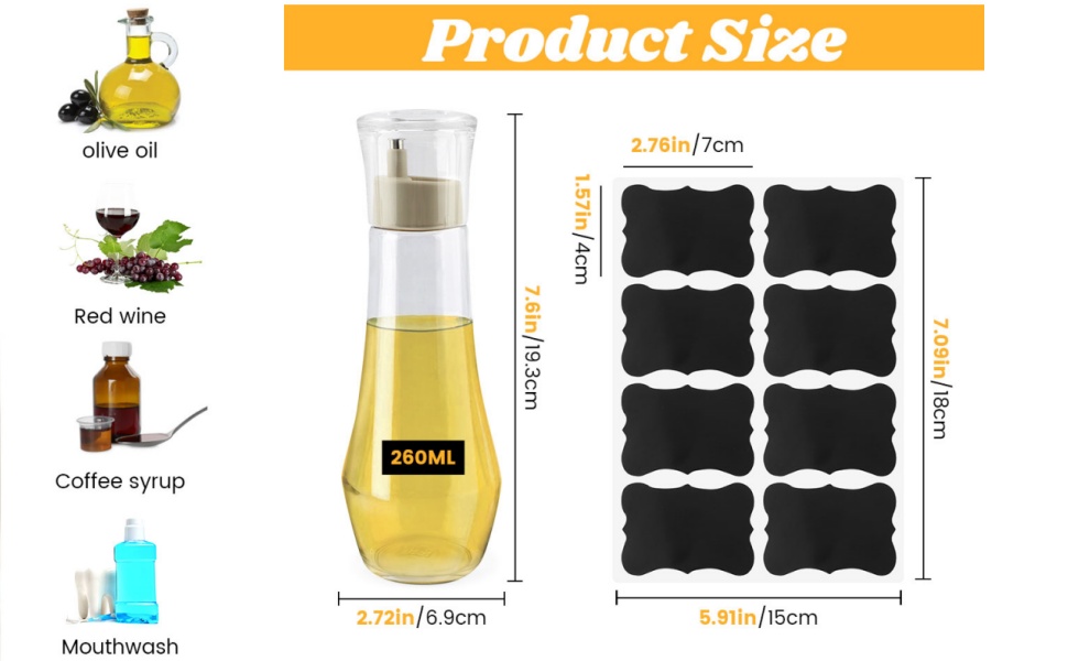 8.8 oz Refillable Mouthwash Container With Lid Cup