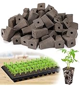 50 Pcs Seed Starter Sponges Pods - Rapid Peat Moss Rooter Plugs, Replacement Seedling Block Cubes...