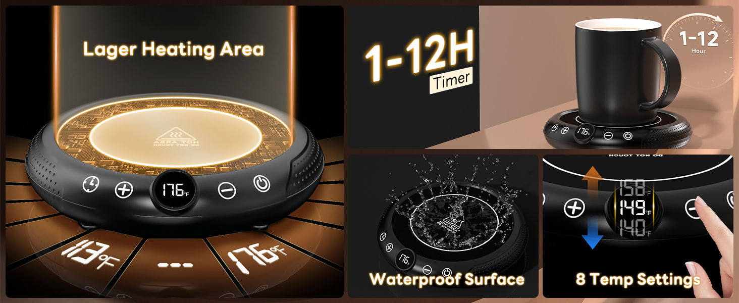 Coffee Mug Warmer with Mug Set