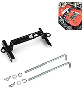 Foelony Adjustable Battery Hold Down Kit, Heavy-Duty Rust-Resistant Battery Crossbar Clamps Tie D...