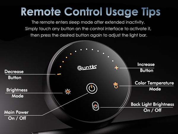 monitor lamp bar with remote