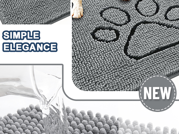 OLANLY Chenille Mud Mats