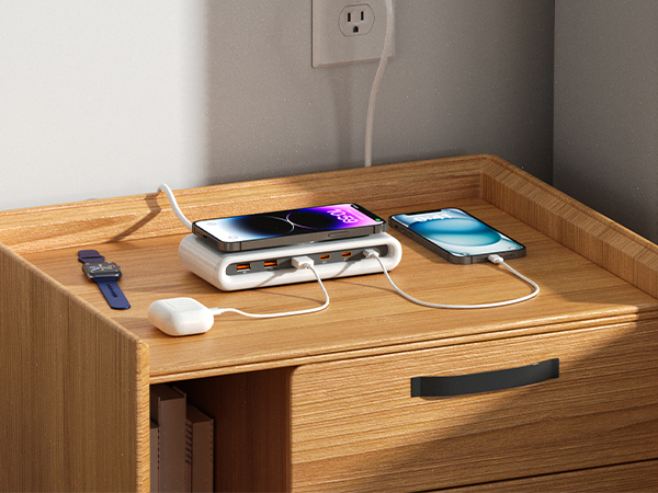 multi port usb charging station perfect for badroom