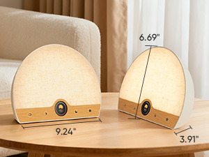 Light Therapy Lamp and Sunrise Alarm Clock 2-in-1, 10000 Lux Happy Therapy