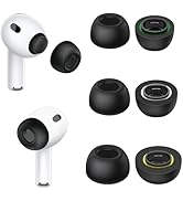 Memory Foam Ear Tips for Airpods Pro 3, Secure Fit, Comfortable, Better Noise Canceling, Replacem...
