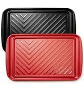 LEHAHA Grilling Prep Trays, Melamine BBQ Prep and Serving Platters and Trays for Outdoor Entertai...