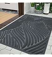 Yimobra Front Door Mat Outdoor Entrance, Heavy Duty 29.5 x 17 Inch Waterproof Patio Guard Doormat...
