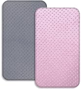DEEZOMO Baby Crib Sheets Pack and Play Sheets Fitted Set 2 Pack for Boys and Girls, 16" x 32" Sta...