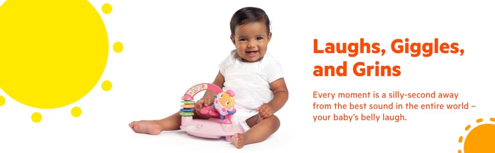 laughs giggles grins every moment best sound belly laugh removable toy bar