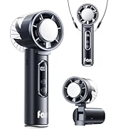 OpenBay Handheld Fan with Ice Cooler, 13H Runtime, 16000RPM Turbo Motor, 100-Speed, 4000mAh Recha...