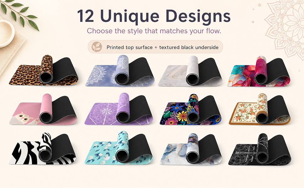 FOLAI Extra Thick Yoga Mat 12 colors
