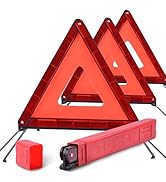 DSV Standard Emergency Triangles, Warning Triangles for Vehicles, Reflective Triangle, Safety Tri...