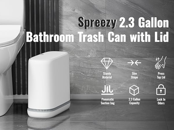 kitchen trash can with lid