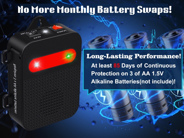 battery operated mouse repellent ultrasound