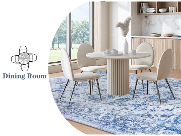 kitchen rugs 6x9 5x7 blue white