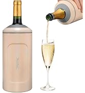 Wine Chillers for Bottles-Ideal Gift for Wine Lover, Stainless Steel Portable Champagne Cooler Sl...