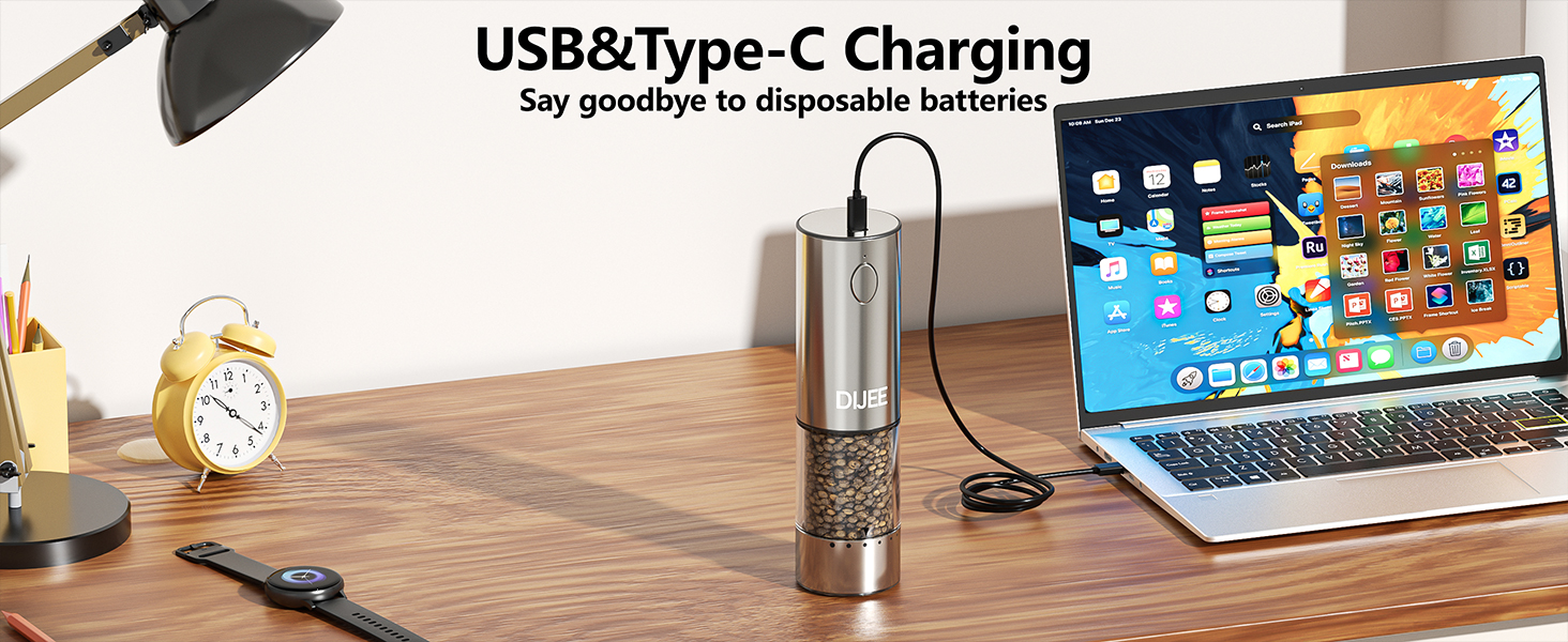Rechargeable Pepper Grinder Mill Electric 