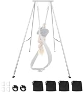 VEVOR Yoga Stand Frame, 9.6 ft Length Swing Stand, Max 551.2 lbs Load Triangular Structure Aerial...