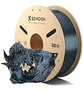 PLA Filament 1.75mm, Silk Gradient Galaxy 1KG - Starry Sky Blue Silver Color, SEMDON Anti-Warp &amp; ...