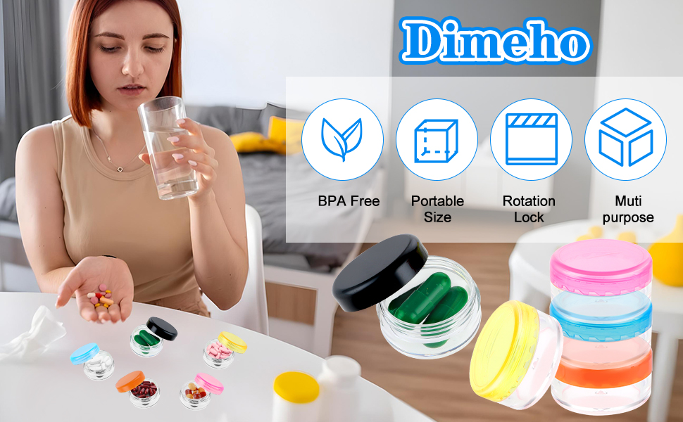 Dimeho small pill box