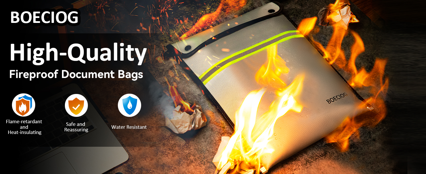 High-Quality Fireproof Document Bags