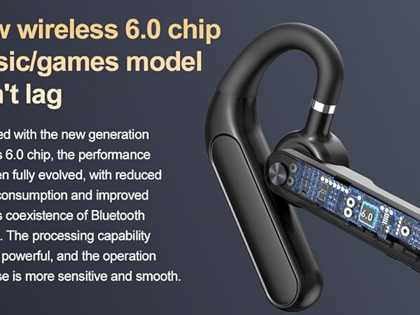 single bluetooth v6.0 earpiece