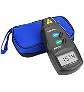 FITNATE 20713A Digital Tachometer RPM Meter, Non Contact Rotation Photo, 2.5~99,999 RPM Accuracy ...