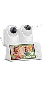 bonoch Baby Monitor Mount for BBM01/ BBM02/ BBM03/14 Crib Camera Holder Wall Mount Flexible Twist Ve...