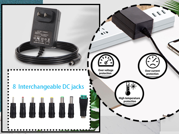 15V 1.5A Power Supply AC DC Adapter