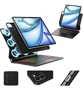 TactiPulse Keyboard Case for iPad Air 13 inch (M4/2026 /M3 2025/M2, 2024),iPad Pro 12.9 inch (3/4...