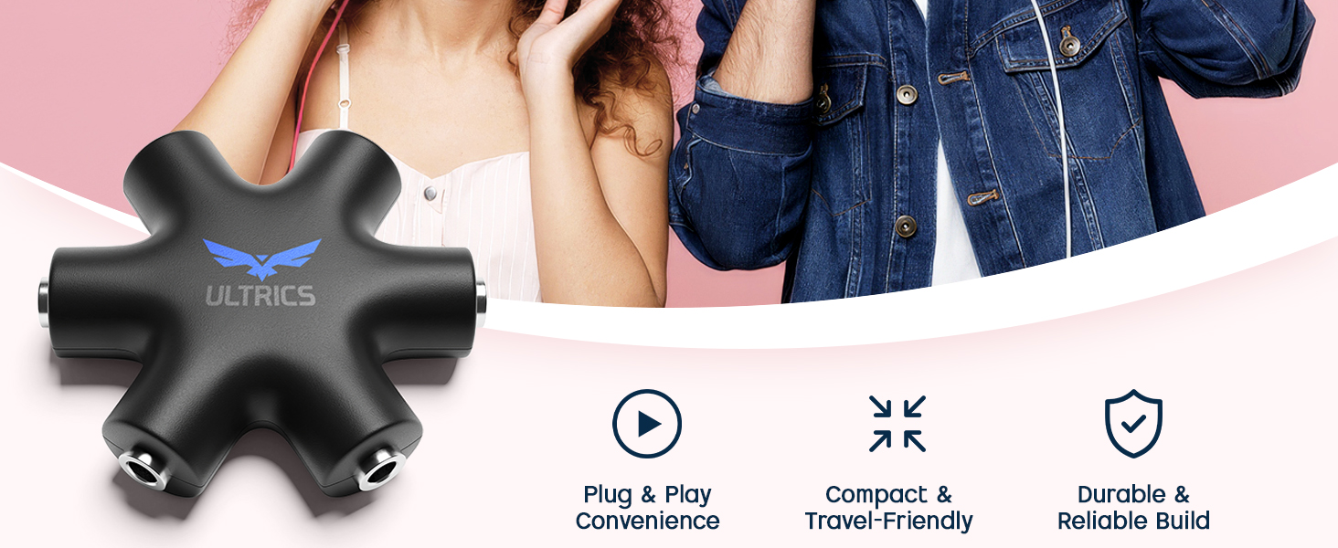 ULTRICS Headphone Splitter