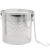 CADUFUELLY 7inch Stainless Steel Seasoning Strainer Tea Ball Filter Soup Seasonings Seperation Ba...