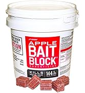 JT Eaton 709-AP Bait Block Anticoagulant Rodenticide, Apple Flavor, for Mice and Rats (9 lb Pail ...
